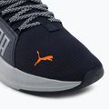 PUMA Softride Premier Slip-On men's running shoes navy/platinum gray/ultra orange 8