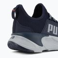 PUMA Softride Premier Slip-On men's running shoes navy/platinum gray/ultra orange 9