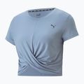 Women's yoga shirt PUMA Studio Yogini Lite Twist blue 523164 18