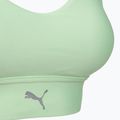 Women's running bra Puma High Impact Ultraform Running Bra green/silver 3
