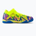 PUMA Future Match Energy IT + Mid Jr children's football boots ultra blue/yellow alert/luminous pink 2