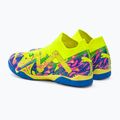 PUMA Future Match Energy IT + Mid Jr children's football boots ultra blue/yellow alert/luminous pink 3