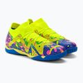 PUMA Future Match Energy IT + Mid Jr children's football boots ultra blue/yellow alert/luminous pink 4