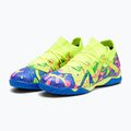 PUMA Future Match Energy IT + Mid Jr children's football boots ultra blue/yellow alert/luminous pink 13