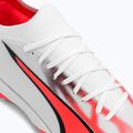 PUMA Ultra Match TT men's football boots puma white/puma black/fire orchid 10