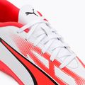 PUMA Ultra Play IT Jr children's football boots puma white/puma black/fire orchid 8