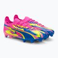 Men's football boots PUMA Ultra Ultimate Energy FG/AG luminous pink/ultra blue/yellow alert 4