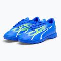 PUMA Ultra Play TT Jr children's football boots ultra blue/puma white/pro green 8