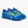 PUMA Ultra Play TT Jr children's football boots ultra blue/puma white/pro green 4