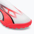 PUMA Ultra Match Ll TT + Mid Jr children's football boots puma white/puma black/fire orchid 7