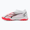 PUMA Ultra Match Ll TT + Mid Jr children's football boots puma white/puma black/fire orchid 10