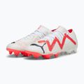 Men's football boots PUMA Future Ultimate Low FG/AG puma white/puma black/fire orchid 12