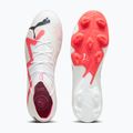 Men's football boots PUMA Future Ultimate Low FG/AG puma white/puma black/fire orchid 14