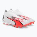 PUMA Ultra Match+ Ll FG/AG men's football boots puma white/puma black/fire orchid 6