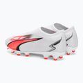 PUMA Ultra Match Ll FG/AG Jr children's football boots puma white/puma black/fire orchid 3