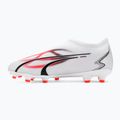 PUMA Ultra Match Ll FG/AG Jr children's football boots puma white/puma black/fire orchid 9