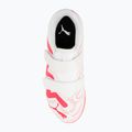 PUMA Future Play IT V Jr children's football boots puma white/fire orchid 6