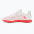 PUMA Future Play IT V Jr children's football boots puma white/fire orchid 10