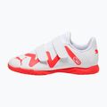 PUMA Future Play IT V Jr children's football boots puma white/fire orchid 11