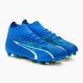 PUMA Ultra Pro FG/AG Jr children's football boots ultra blue/puma white/pro green 4