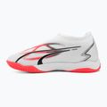 PUMA Ultra Match LL IT + Mid Jr children's football boots puma white/puma black/fire orchid 10