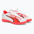 Men's football boots PUMA Ultra Play FG/AG puma white/puma black/fire orchid 6