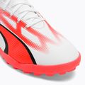 Men's football boots PUMA Ultra Play FG/AG puma white/puma black/fire orchid 9