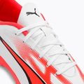 Men's football boots PUMA Ultra Play FG/AG puma white/puma black/fire orchid 10