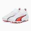 PUMA Ultra Pro FG/AG Jr children's football boots puma white/puma black/fire orchid 12