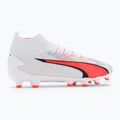 PUMA Ultra Pro FG/AG Jr children's football boots puma white/puma black/fire orchid 2