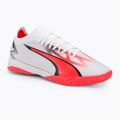 Men's PUMA Ultra Match IT football boots puma white/puma black/fire orchid