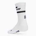 CEP Men's Compression Running Socks 4.0 Mid Cut White 4