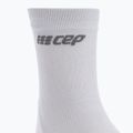 CEP Ultralight Short carbon white men's compression running socks 6