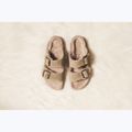 BIRKENSTOCK Arizona Shearling SL Regular taupe flip-flops 12