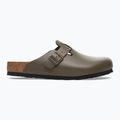 Slides BIRKENSTOCK Boston NL Regular smooth leather concrete gray 2