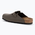 Slides BIRKENSTOCK Boston NL Regular smooth leather concrete gray 3