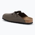 BIRKENSTOCK flip-flops Boston NL Narrow smooth leather concrete gray 3