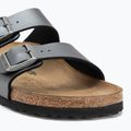 BIRKENSTOCK Arizona BF Narrow metallic black flip-flops 7