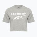 Women's T-shirt Reebok Identity Big Logo Crop Tee medium grey heather