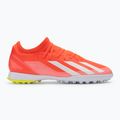 Men's adidas X Crazyfast League TF football boots solar red/cloud white/team solar yellow 2