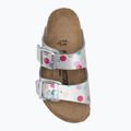BIRKENSTOCK children's flip-flops Arizona BF Narrow electric metallic dots silver 5