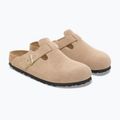 Slides BIRKENSTOCK Boston Suede Leather sandcastle 3