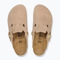 Slides BIRKENSTOCK Boston Suede Leather sandcastle 4