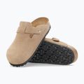 Slides BIRKENSTOCK Boston Suede Leather sandcastle 5