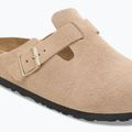 Slides BIRKENSTOCK Boston Suede Leather sandcastle 6
