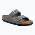Slides BIRKENSTOCK Arizona Soft Footbed Oiled Leather Narrow elemental blue