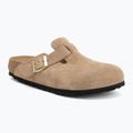 Slides BIRKENSTOCK Boston Suede Leather sandcastle