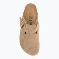 Slides BIRKENSTOCK Boston Suede Leather sandcastle 5