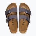 Slides BIRKENSTOCK Arizona BF Narrow velvet gray/black 3