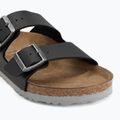Slides BIRKENSTOCK Arizona Birko-Flor black/light gray 7